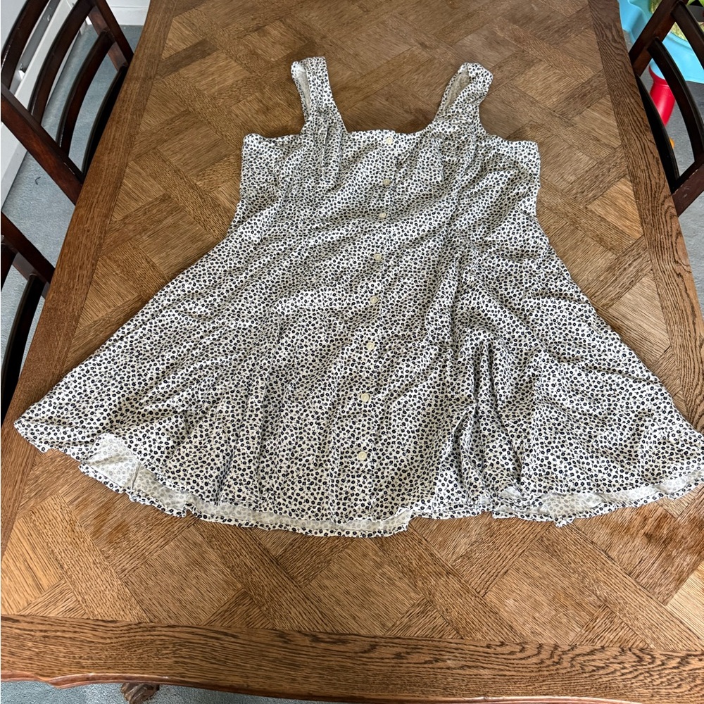 Old Navy Black and White Floral Mini Dress